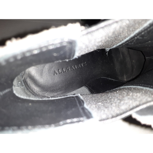 All Saints Senta Chelsea Suede Mink Gray Bootie - Picture 16 of 16